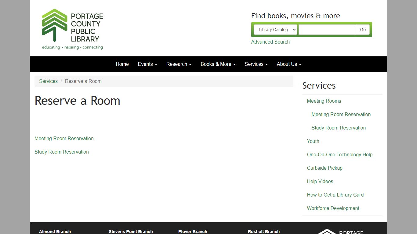 Reserve a Room | Portage County Public Library